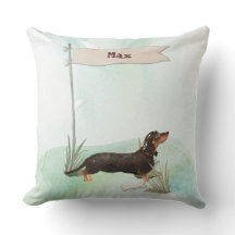 Individuelle Name Black & Tan Dackel Hund