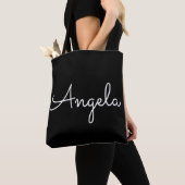 Individuelle Name Black Tote Bag Tasche (Von Nahem)