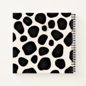 Individuelle Name Black Typografy Abstrakt Pattern Notizblock (Rückseite)