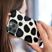 Individuelle Name Black Typografy Pattern Abstrakt Case-Mate iPhone Hülle