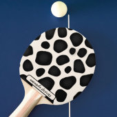 Individuelle Name Black Typografy Pattern Abstrakt Tischtennis Schläger