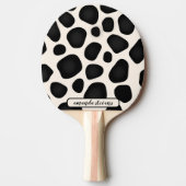 Individuelle Name Black Typografy Pattern Abstrakt Tischtennis Schläger (Vorderseite)