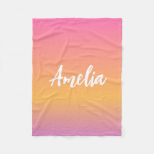 Individuelle Name Blanket Amelia Girls Kids Ombre  Fleecedecke