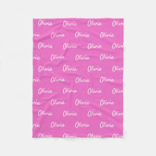 Individuelle Name Blanket Baby Girls Personalisier Fleecedecke