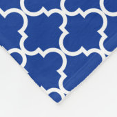 Individuelle Name-Blau-Marokkanischer Glitzer Fleecedecke (Ecke)