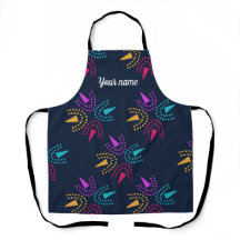 Individuelle Name blauer, farbenfroher Moderne - e