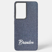Individuelle Name blauer Glitzer
