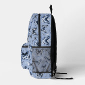 Individuelle Name Blue Butterfly Backpack Bedruckter Rucksack (Rechts)