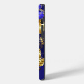 Individuelle Name Blue Butterfly iPhone/IPad Case (Rückseite / Links)