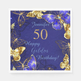 Individuelle Name Blue Butterfly Party Paper Napki Serviette