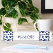 Individuelle Name, Blue Glitzer Namensplakette