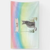 Individuelle Name Blue Russian Cat Pet Banner (Vertikal)