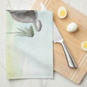 Individuelle Name Blue Russian Cat Pet Geschirrtuch (Viertel Falte)