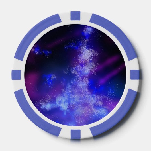 Individuelle Name Blue Sapphire Pokerchips (Vorderseite)