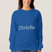 Individuelle Name Blue Women's Basic Sweatshirt
