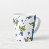 Individuelle Name Blueberries Latte Tasse (Rechte Ecke)