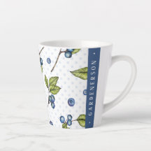 Individuelle Name Blueberries Latte Tasse