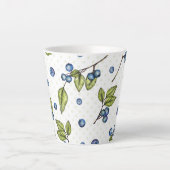 Individuelle Name Blueberries Milchtasse (Vorderseite)