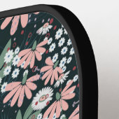 Individuelle Name blühender Wildblumen Pickleball Schläger (Linke Seite)