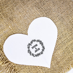 Individuelle Name Blume Gummistempel