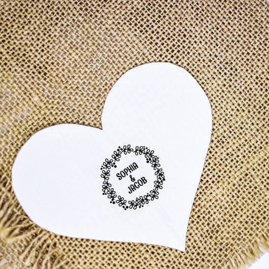 Individuelle Name Blume Gummistempel