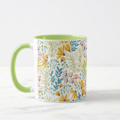 Individuelle Name Blume Illustration Tasse (Links)