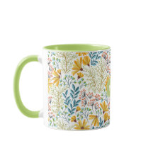 Individuelle Name Blume Illustration Tasse