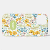 Individuelle Name Blume Illustration Telefonfälle Case-Mate iPhone Hülle (Rückseite (Horizontal))