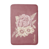 Individuelle Name Blume Illustrationsbad Matten (Vorderseite Vertikal)