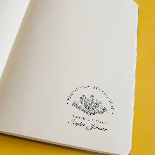 Individuelle Name Blume Lover Lehrer Gummistempel