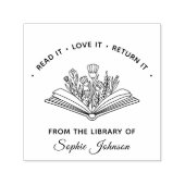 Individuelle Name Blume Lover Lehrer Permastempel (Design)