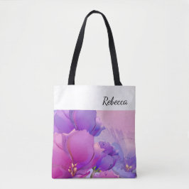 Individuelle Name | Blume - Malgeschenk Tasche