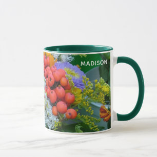 Individuelle Name Blume Tasse - wählen Sie Stil & 