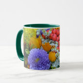 Individuelle Name Blume Tasse - wählen Sie Stil & (Vorderseite Links)