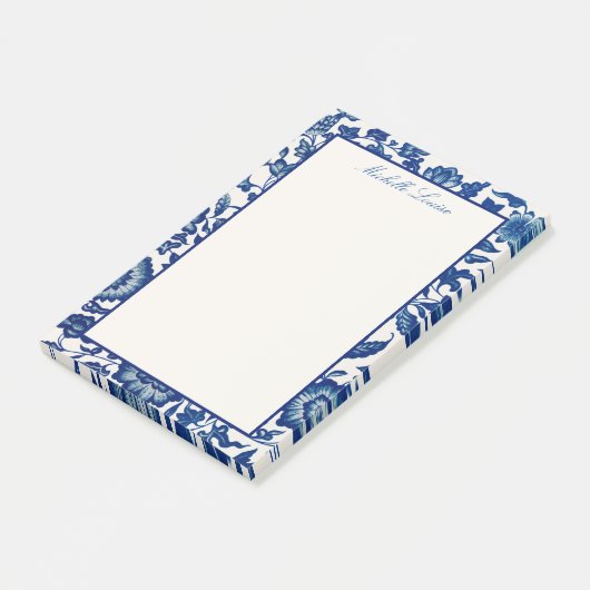 Individuelle Name Blumenflache Post-it-Hinweise Post-it Klebezettel (angewinkelt)