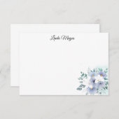 Individuelle Name-Blumenkarte Mitteilungskarte (Vorne/Hinten)