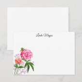 Individuelle Name-Blumenkarte Mitteilungskarte (Vorne/Hinten)