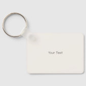 Individuelle Name Blumenwald Grüne Berries Schlüsselanhänger (Rückseite)