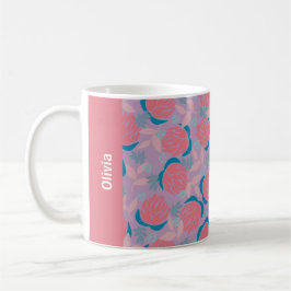 Individuelle Name Blütenprotea Rosa Orange Weibche Kaffeetasse