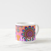 Individuelle Name BOHO Espresso Kaffeemaschine Tas Espressotasse (Vorderseite Rechts)