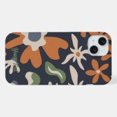 Individuelle Name Boho Floral iPhone Hülle (Rückseite (Horizontal))