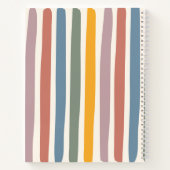 Individuelle Name Boho Rainbow zurück zur Schule Notizblock (Rückseite)