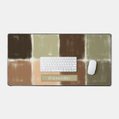 Individuelle Name Boho Sage Green Terracotta Deskm Schreibtischunterlage (Tastatur & Maus)