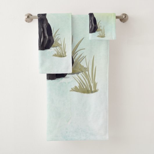 Individuelle Name Bombay Cat Pet Badhandtuch Set (Insitu)