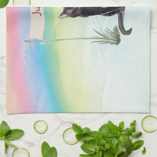 Individuelle Name Bombay Cat Pet Geschirrtuch (Gefaltet)