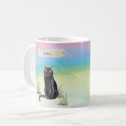 Individuelle Name Bombay Cat Pet Kaffeetasse (Vorderseite Links)