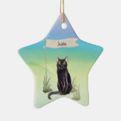 Individuelle Name Bombay Cat Pet Keramik Ornament (Rechts)