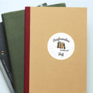 Individuelle Name Book Lover Sticker