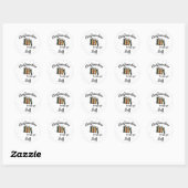 Individuelle Name Book Lover Sticker (Blatt)