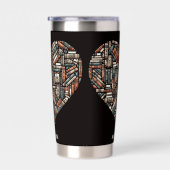 Individuelle Name Book Lover Thermobecher (Rechts)